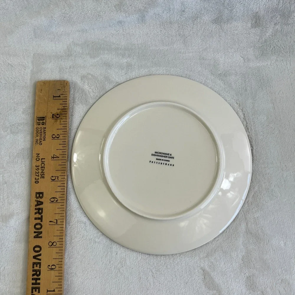 Pottery Barn Monique Lhuillier Rose Bouquet Salad Plates 8.5